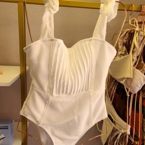 White One Piece Swimsuit